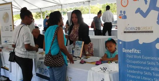 Career Choices event booth